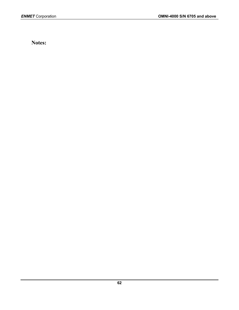 ENMET OMNI-4000 User Manual | Page 68 / 72
