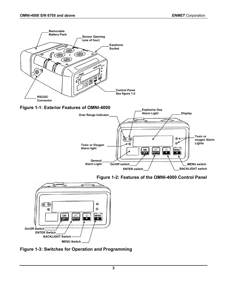 ENMET OMNI-4000 User Manual | Page 9 / 72