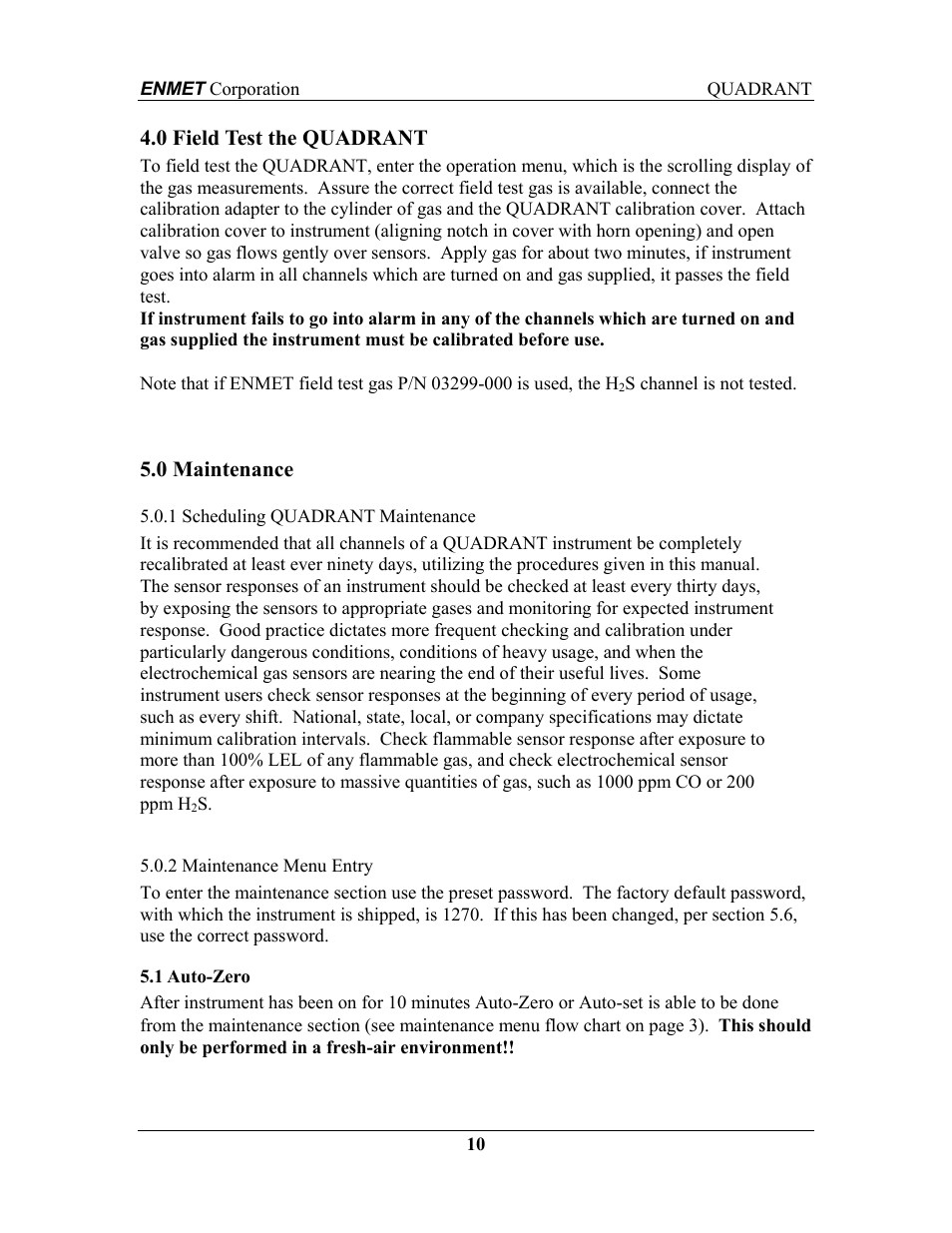 ENMET QUADRANT User Manual | Page 16 / 26