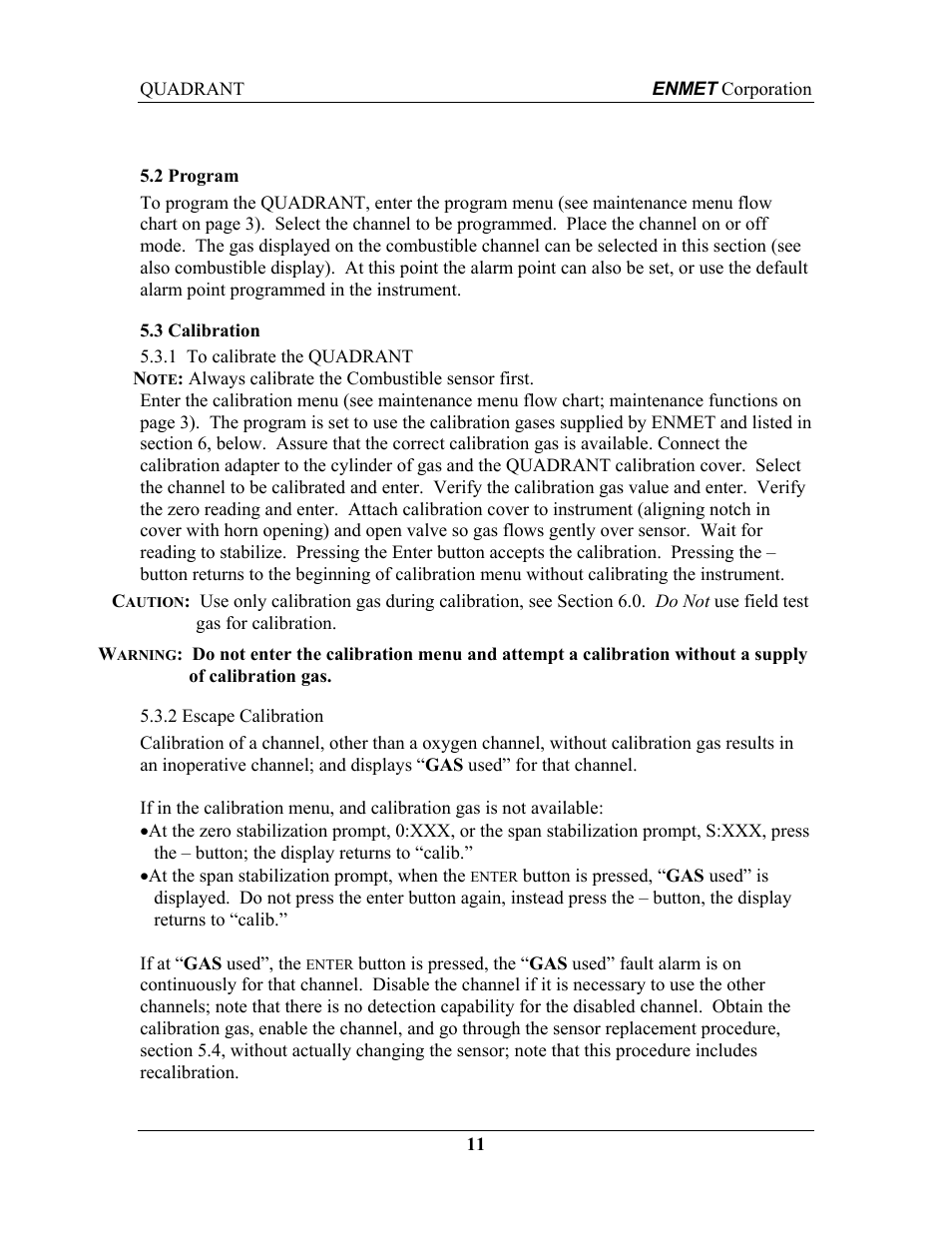 ENMET QUADRANT User Manual | Page 17 / 26