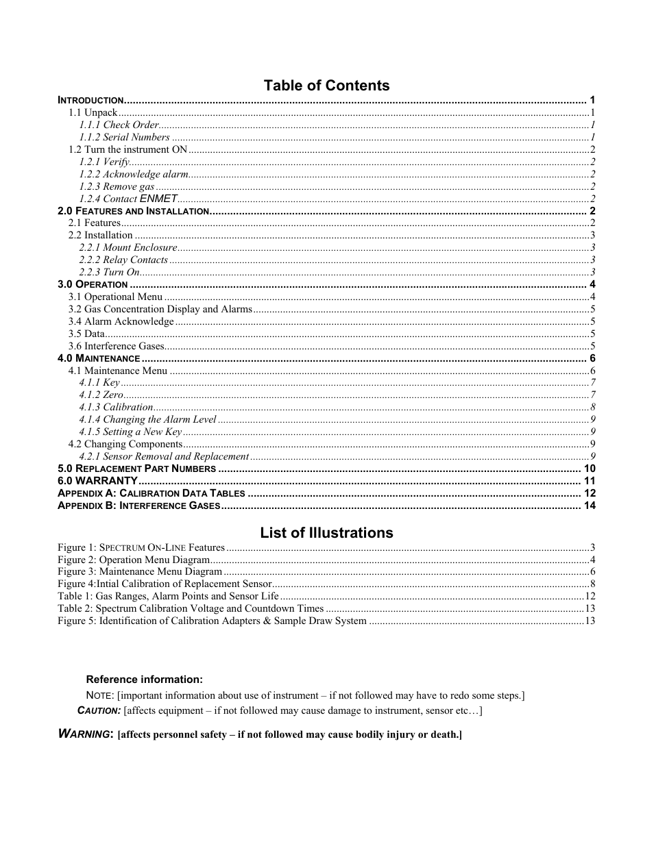 ENMET SPECTRUM ON-LINE User Manual | Page 3 / 30