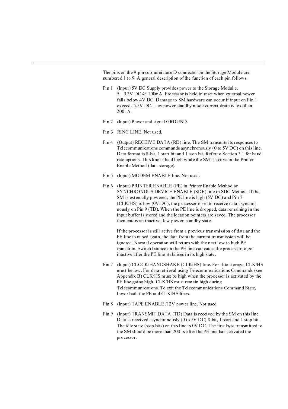 Appendix c. storage module 9-pin connector | Campbell Hausfeld SM4M User Manual | Page 37 / 39