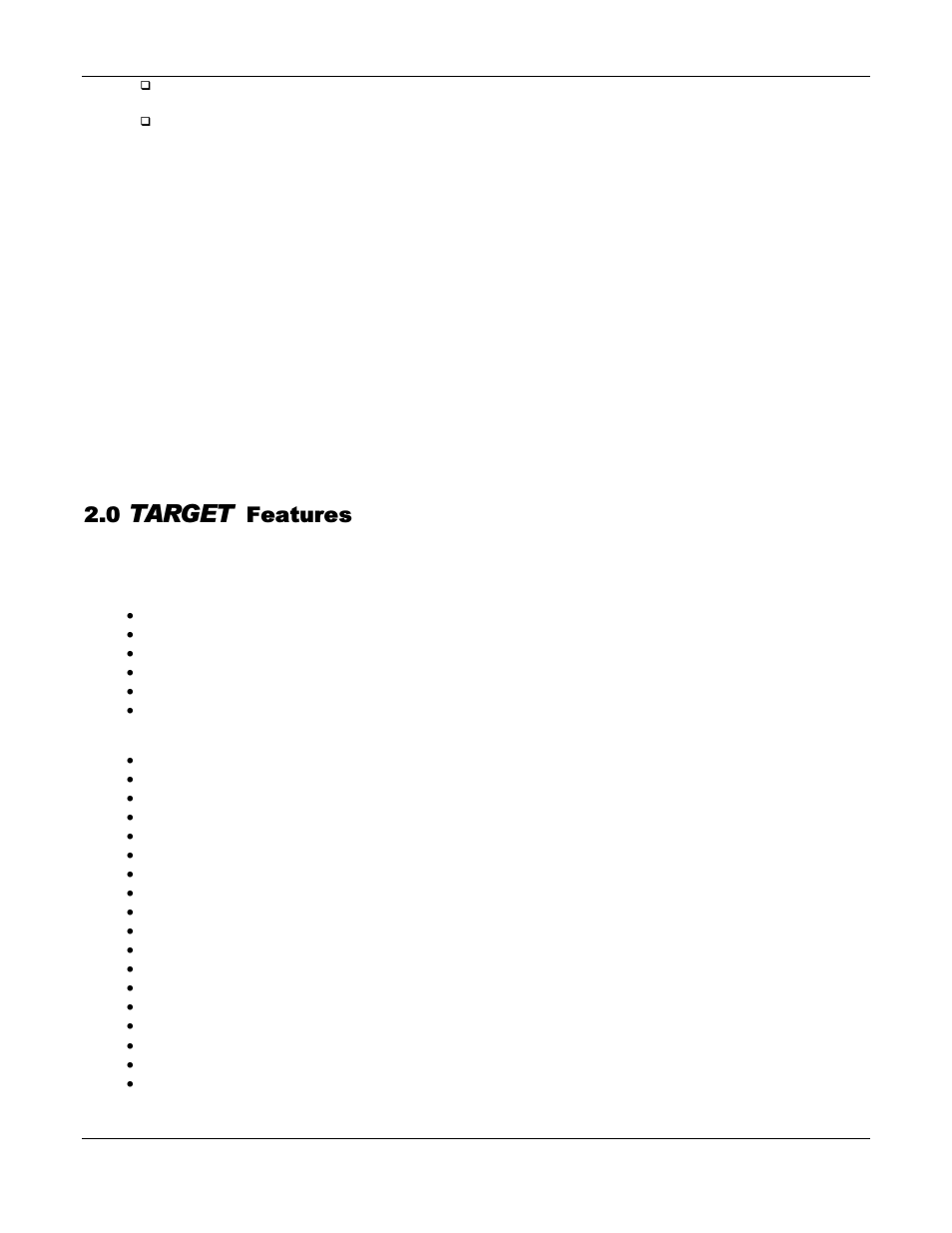 Target, Features | ENMET TARGET User Manual | Page 5 / 36