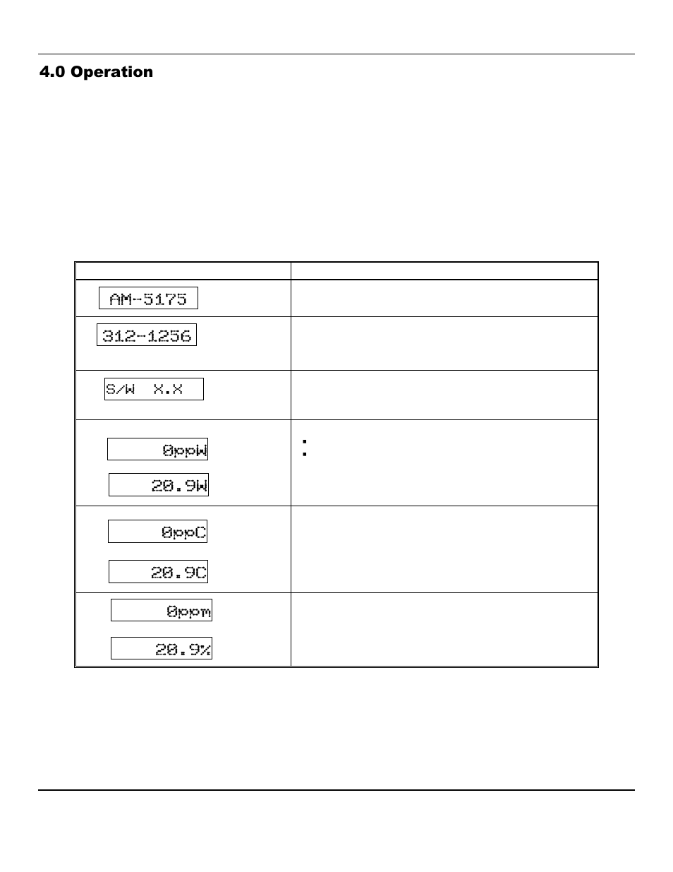 0 operation | ENMET AM-5175 User Manual | Page 9 / 21