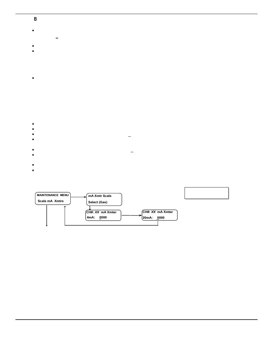 1 b high cal/spangas adjust, 2 set 4 –20ma transmitter scale | ENMET GSM-60 User Manual | Page 20 / 39