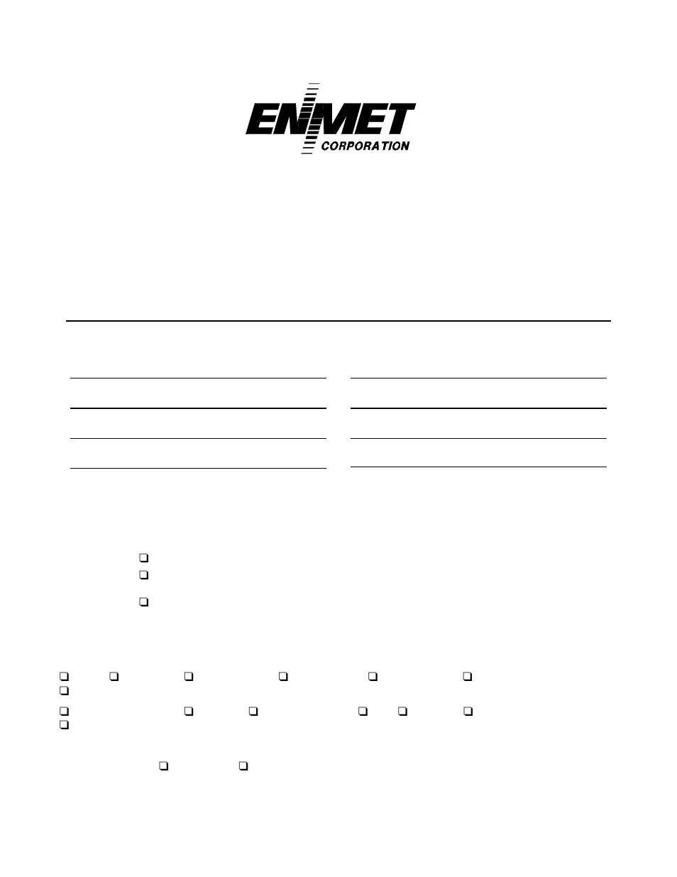 Repair return form | ENMET GSM-60 User Manual | Page 39 / 39