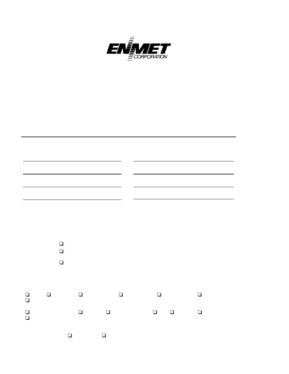 Repair return form | ENMET PROAIR 2200 User Manual | Page 40 / 40