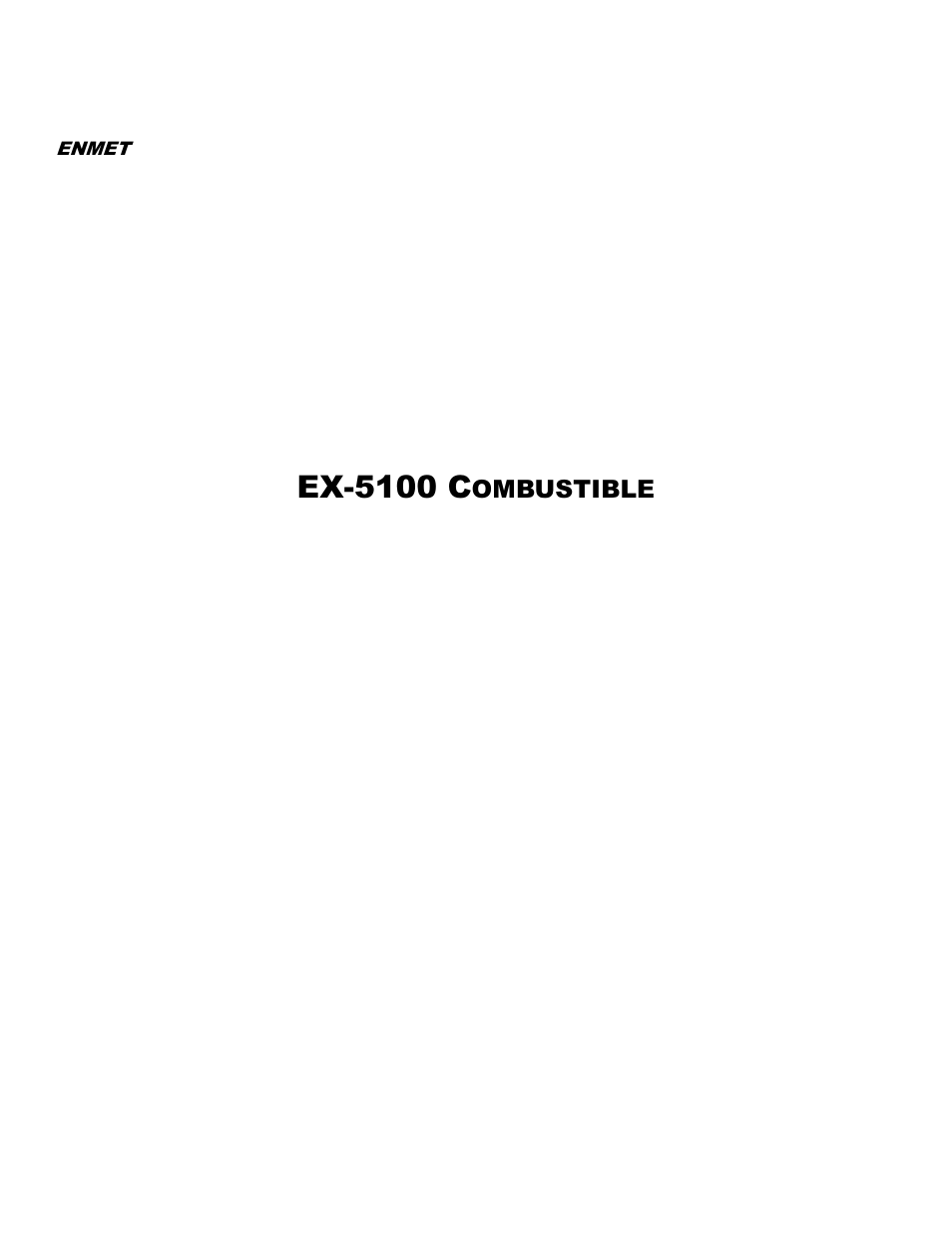 ENMET EX-5100 User Manual | 18 pages