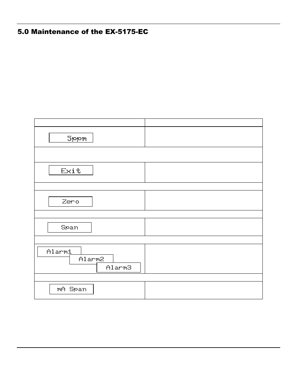 5ppm exit | ENMET EX-5175-EC User Manual | Page 9 / 16
