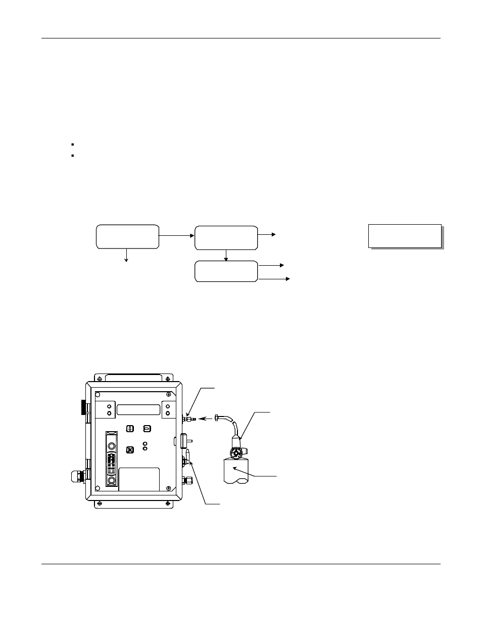 Figure 7: connection of calibration gas cylinder, 2 automatic zeroing | ENMET ISA-200-RAL (O) User Manual | Page 16 / 24