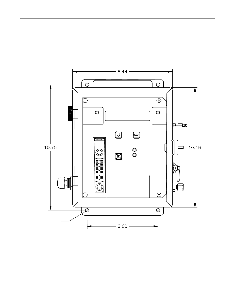 0 installation, 1 mounting of instrument, Figure 3: isa-200 ral(o) mounting dimensions | ENMET ISA-200-RAL (O) User Manual | Page 9 / 24