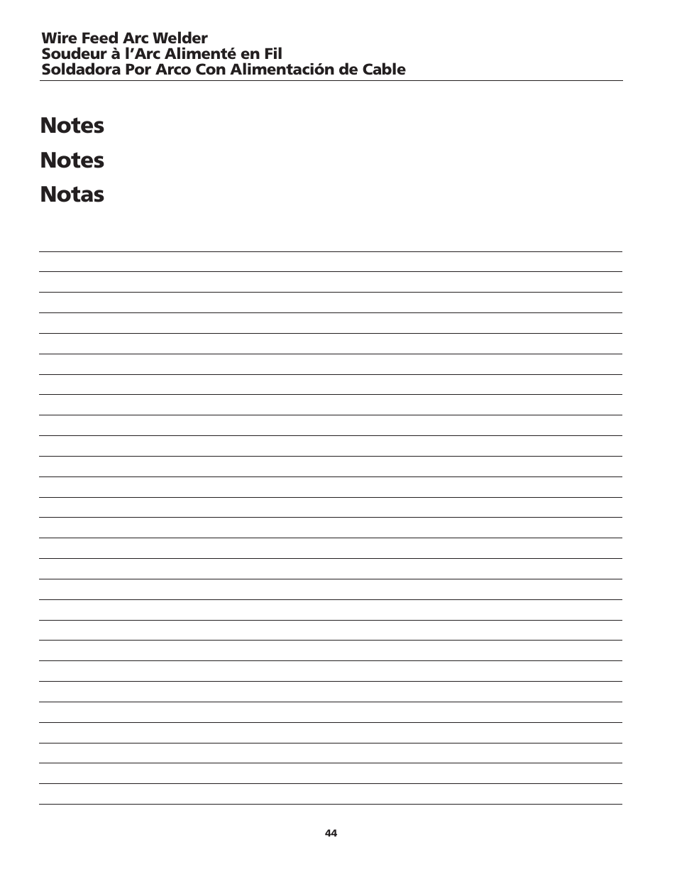 Campbell Hausfeld WG2040 User Manual | Page 44 / 44