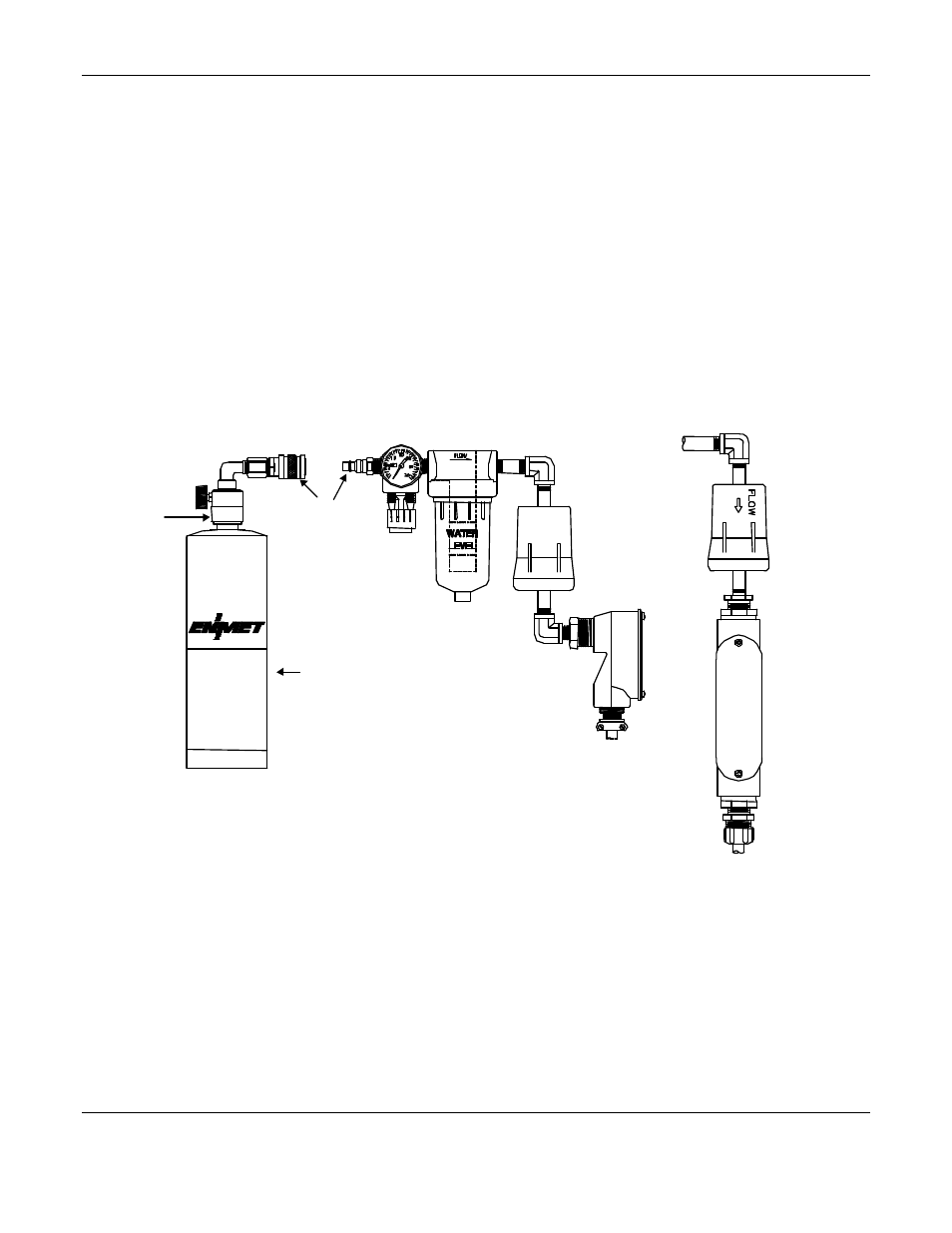 0 calibration, 1 carbon monoxide detection channel calibration, Figure 5: test gas hook-up | ENMET ISA-44-RAL-OD User Manual | Page 17 / 28