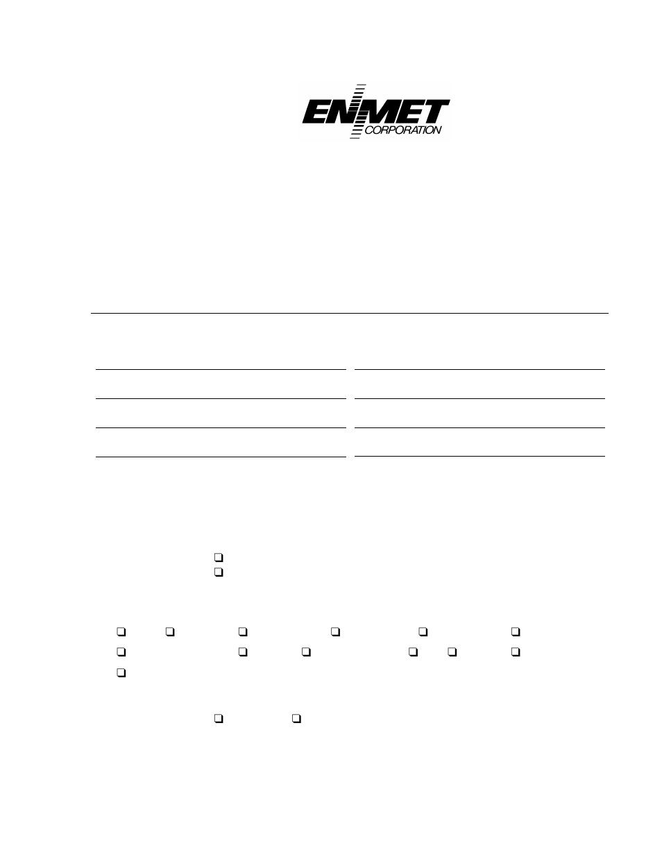 Repair return form | ENMET ISA-44-RAL-OD User Manual | Page 27 / 28