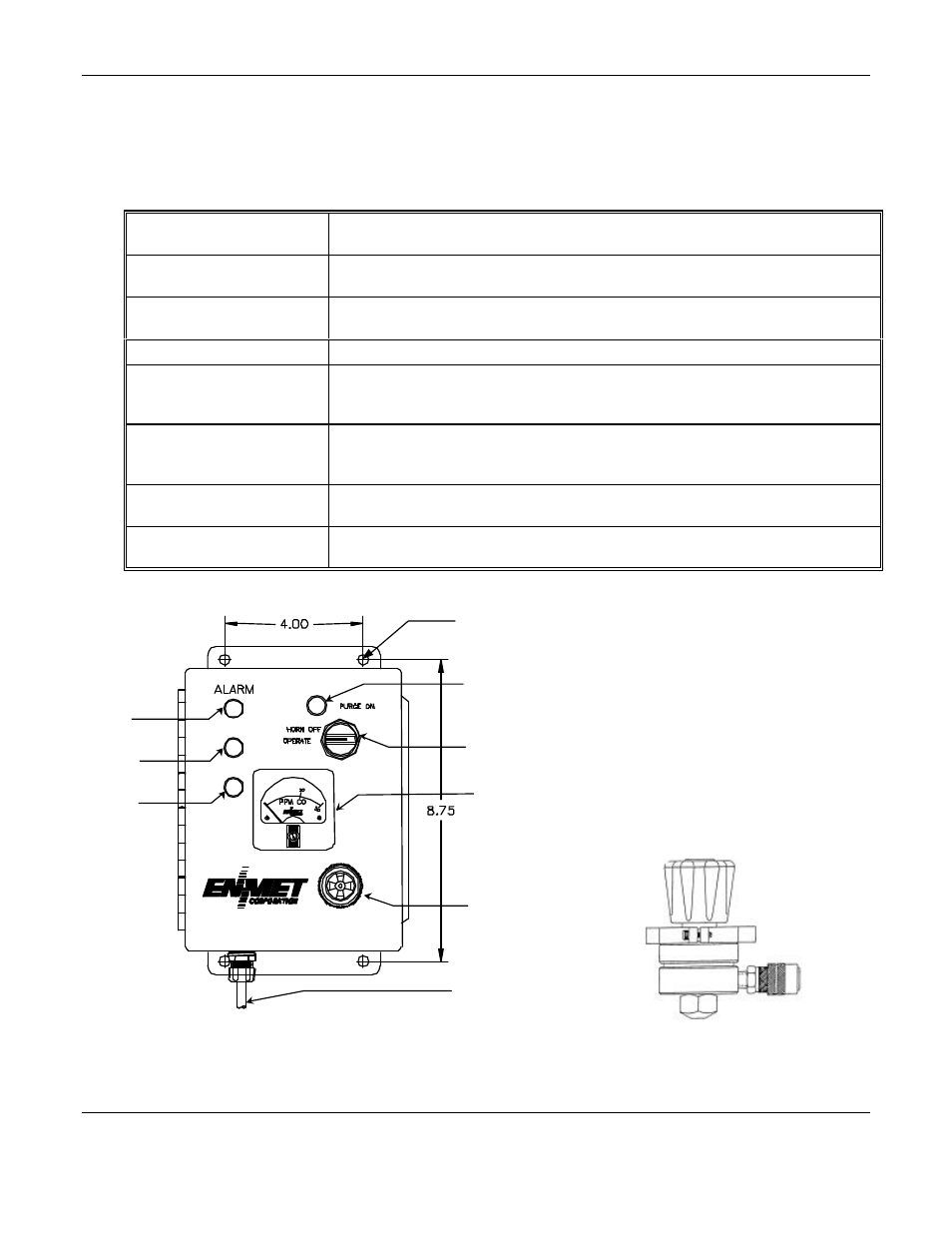 0 features, definition of parts | ENMET ISA-RAL-M User Manual | Page 6 / 22