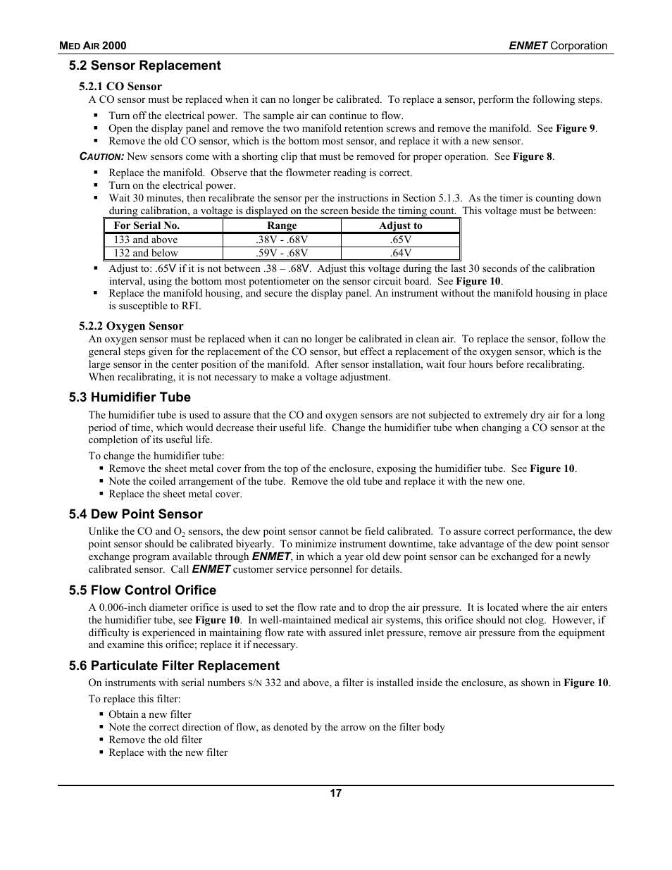 ENMET MedAir 2000 User Manual | Page 21 / 30