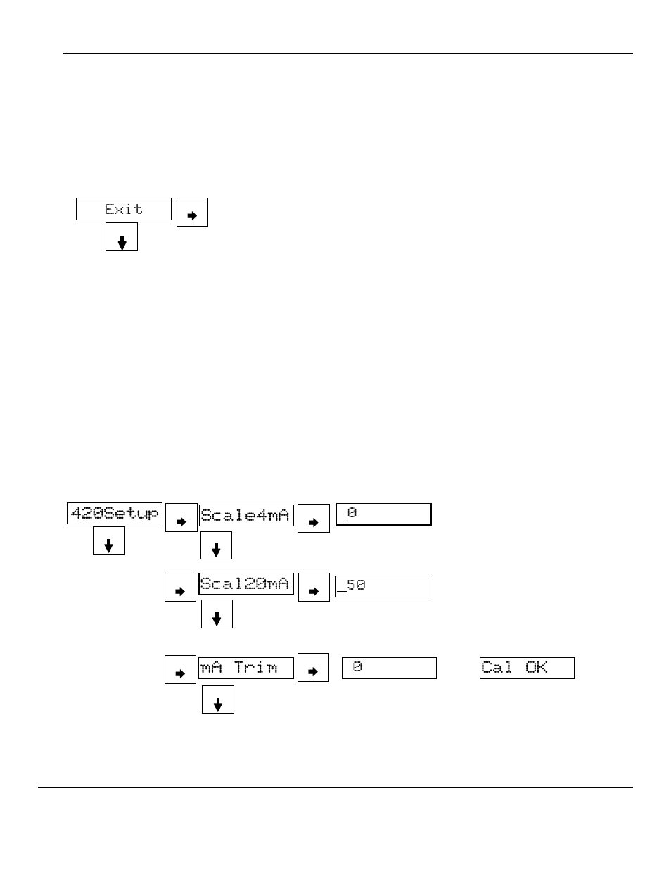 420setup, Scale4ma, Scal20ma | Ma trim, Cal ok | ENMET CP-10 User Manual | Page 15 / 20