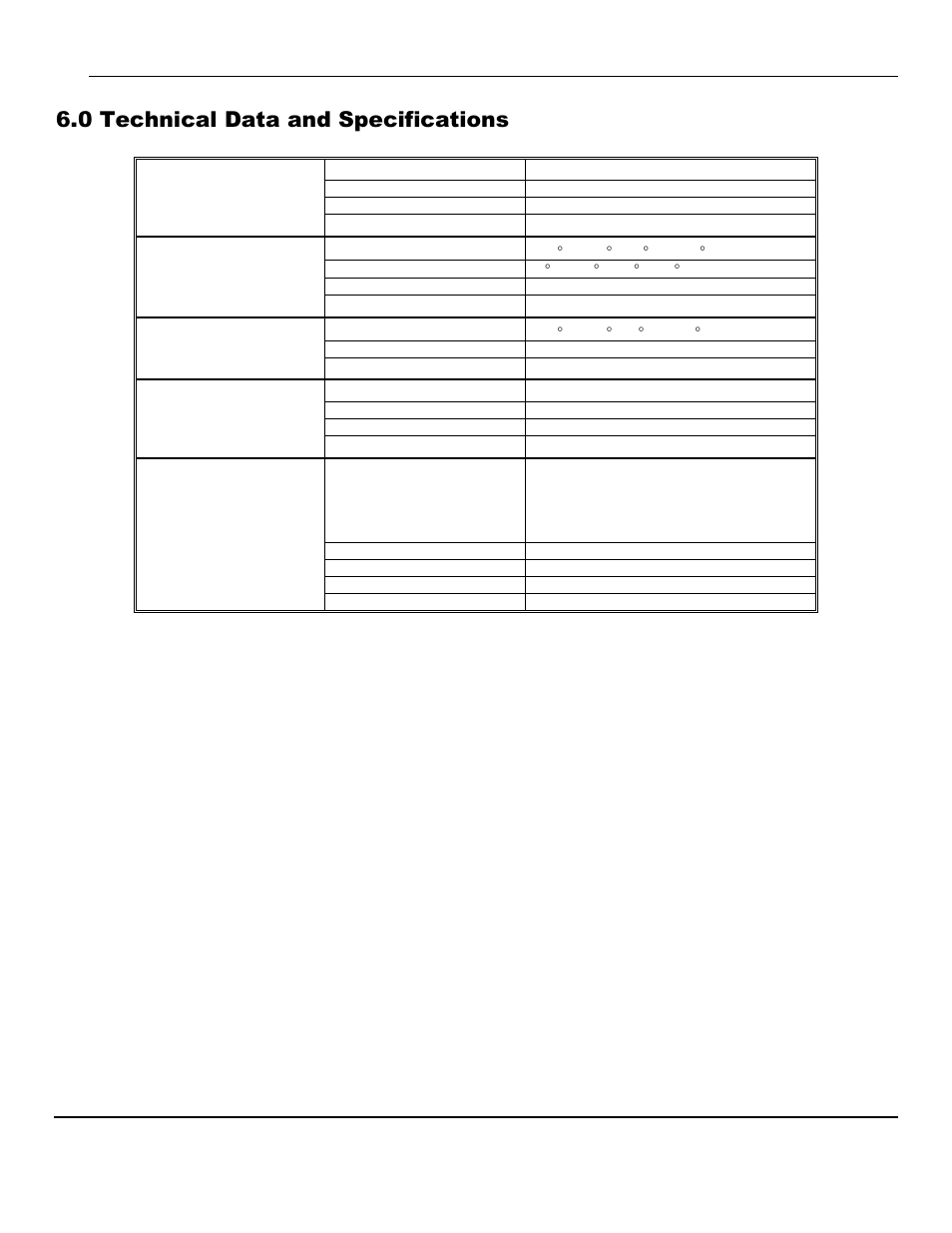 0 technical data and specifications | ENMET CP-10 User Manual | Page 17 / 20