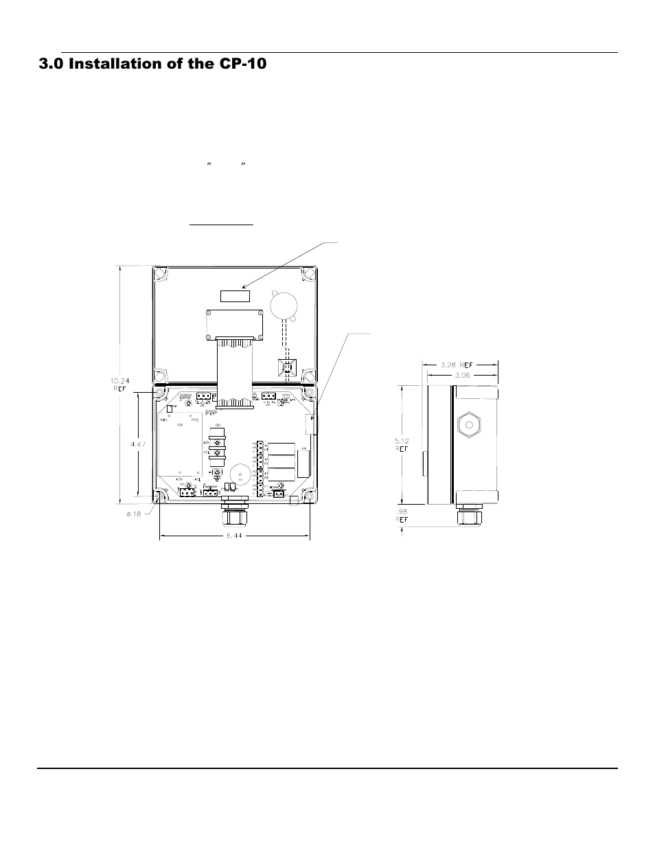 0 installation of the cp-10 | ENMET CP-10 User Manual | Page 6 / 20