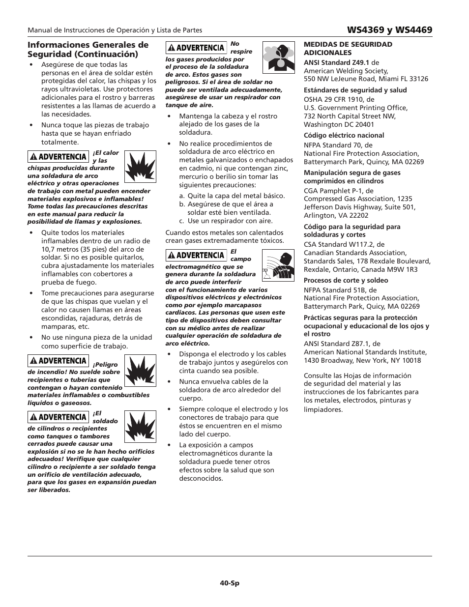 Campbell Hausfeld WS4369 User Manual | Page 40 / 48