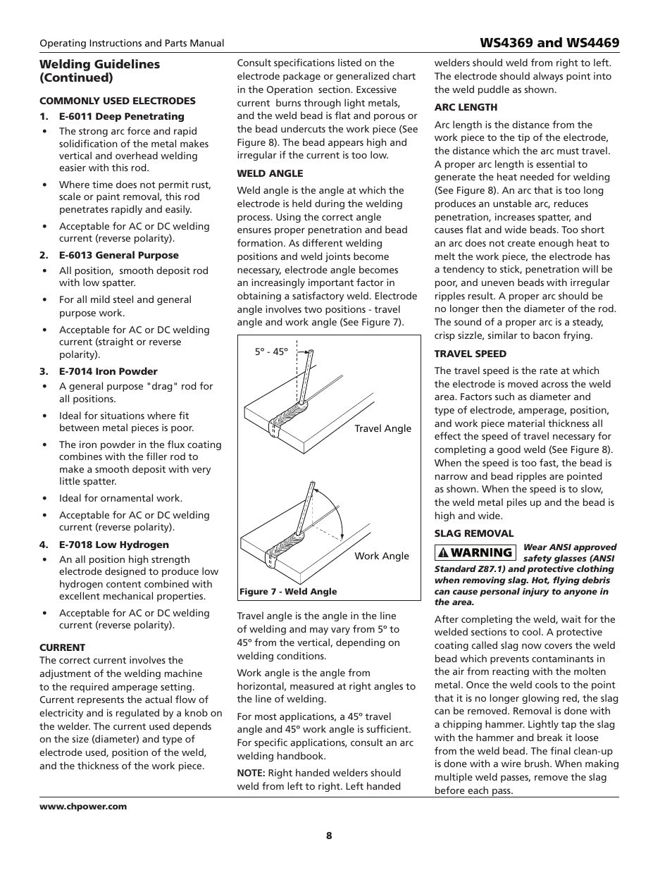 Campbell Hausfeld WS4369 User Manual | Page 8 / 48