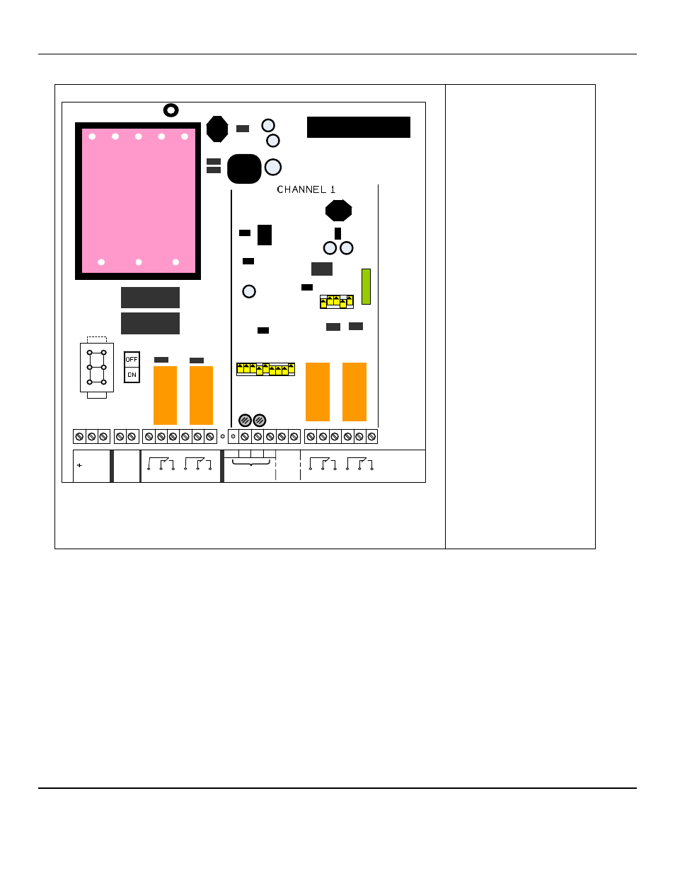 Traco, Po w e r, Channel 1 | Chanel 2, 4 connections lc2, Lc s, Enmet 8, Pins 1, 2 and 3 ac power input, Pins 4 and 5 24vdc power input | ENMET LC-8 User Manual | Page 10 / 24