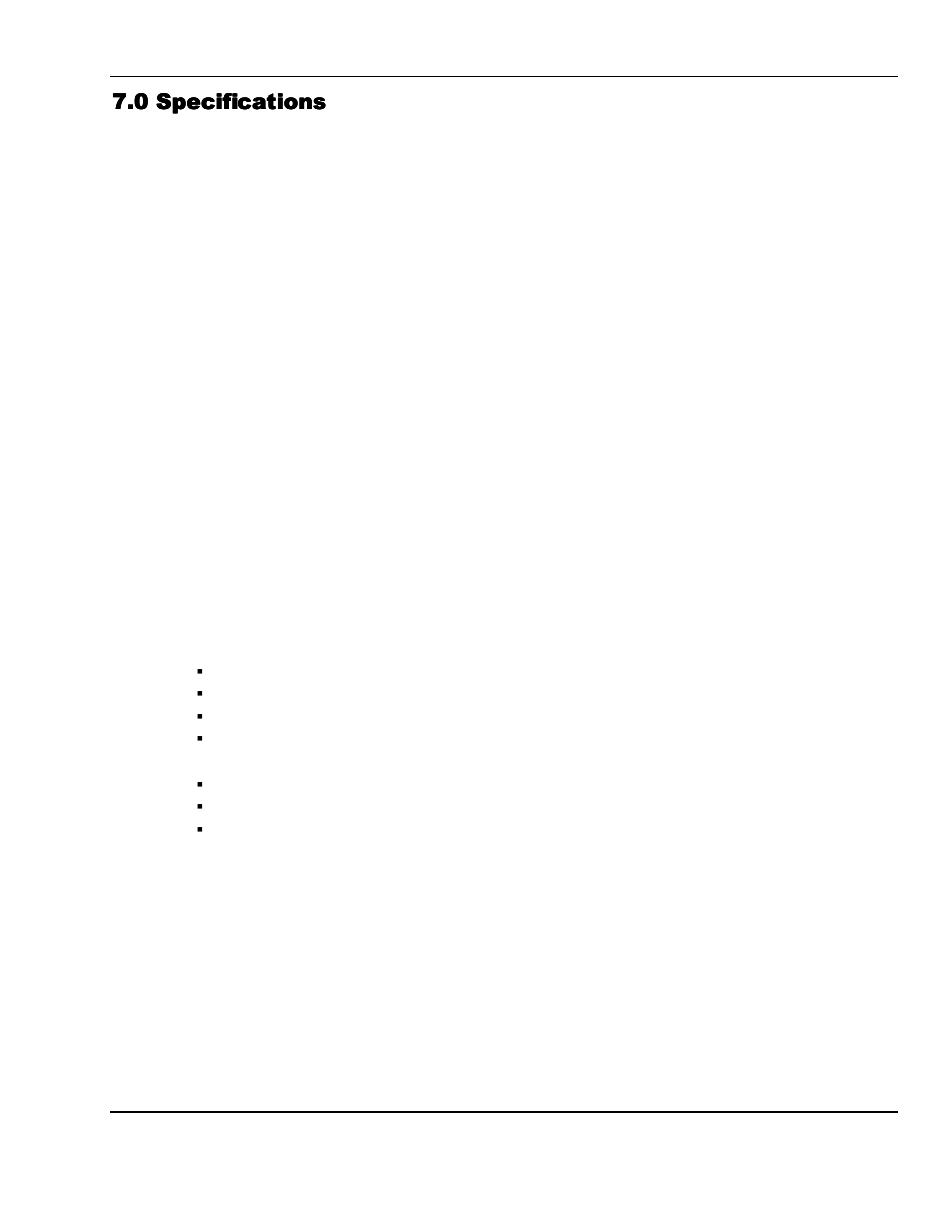 0 specifications | ENMET MX-42A User Manual | Page 19 / 26