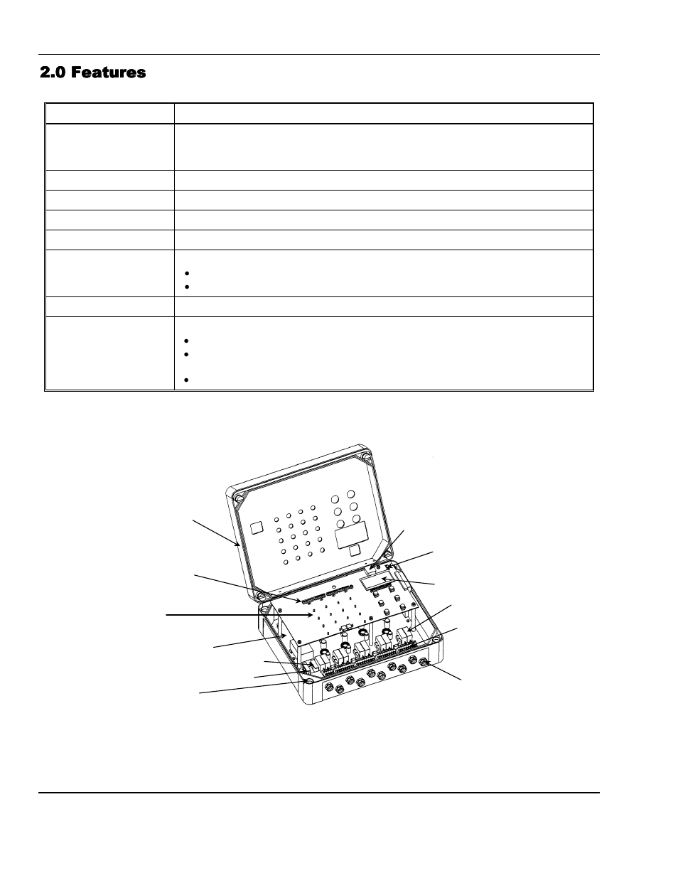 0 features | ENMET MX-42A User Manual | Page 6 / 26