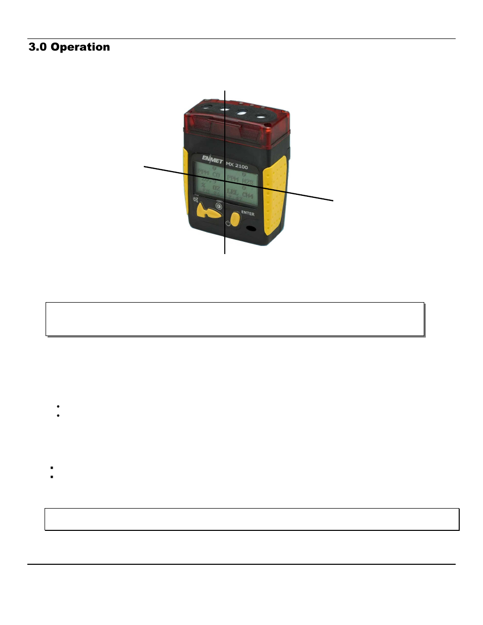 0 operation | ENMET MX-2100 User Manual | Page 8 / 26