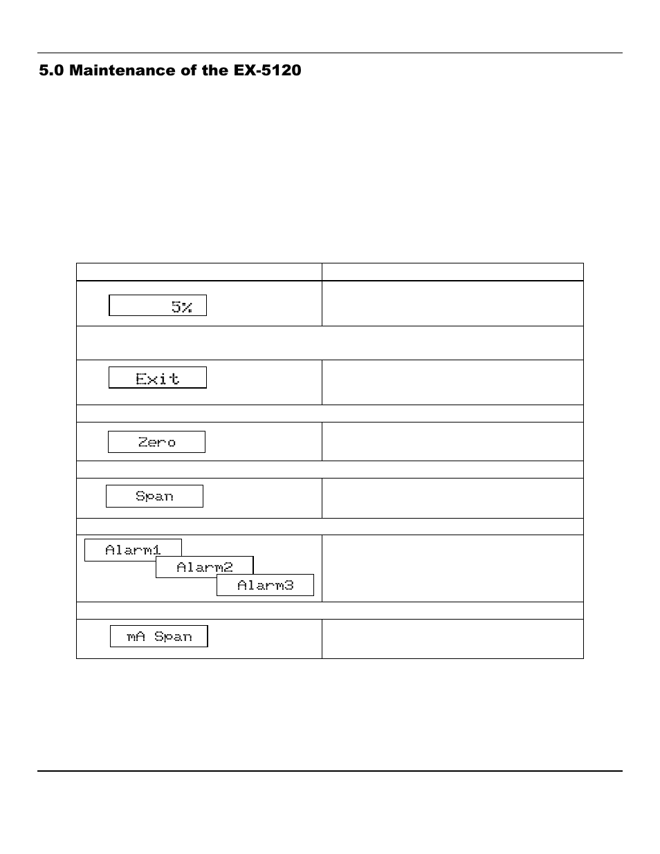 5% exit | ENMET EX-5120 User Manual | Page 10 / 18