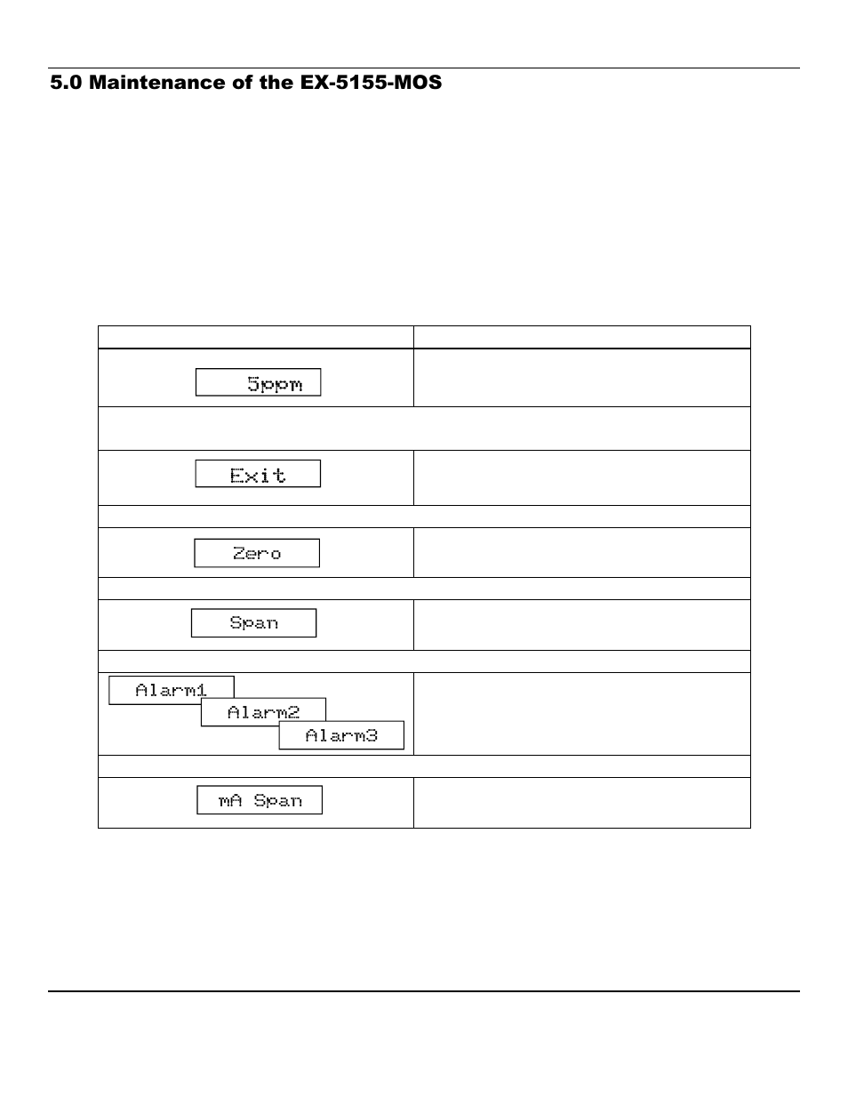 5ppm exit | ENMET EX-5155 User Manual | Page 10 / 19