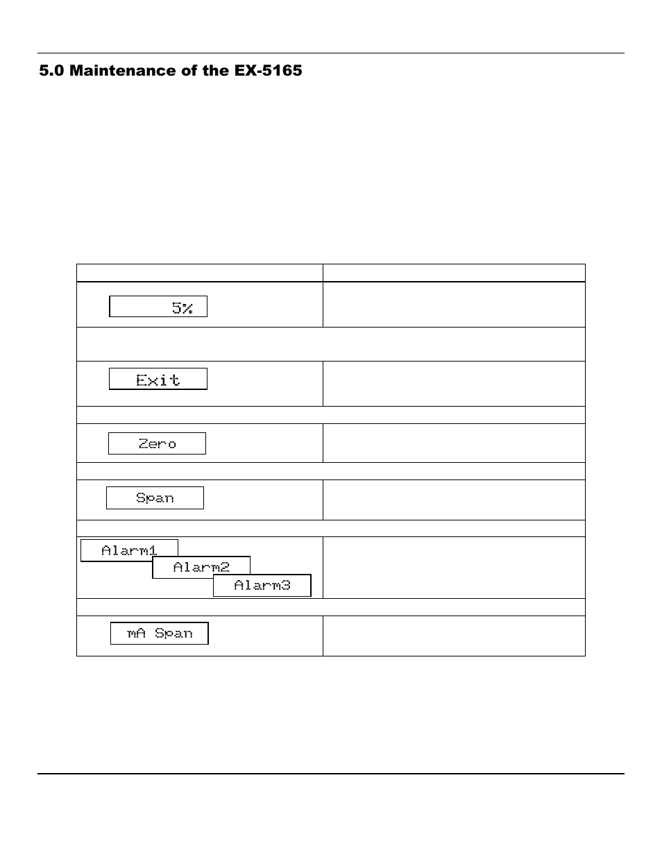 5% exit | ENMET EX-5165 User Manual | Page 10 / 18