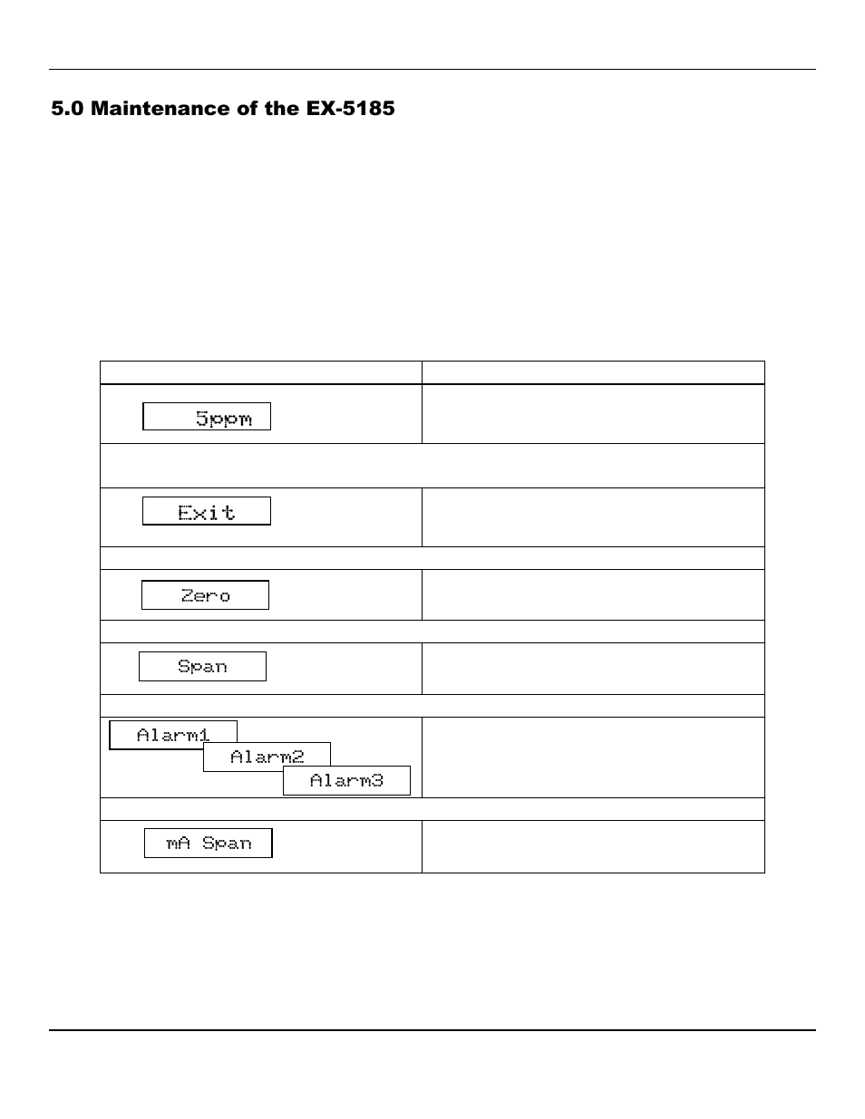 5ppm exit | ENMET EX-5185 User Manual | Page 10 / 18