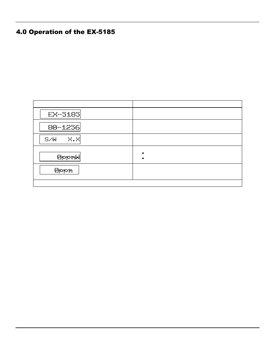 0ppm 0ppmw | ENMET EX-5185 User Manual | Page 8 / 18
