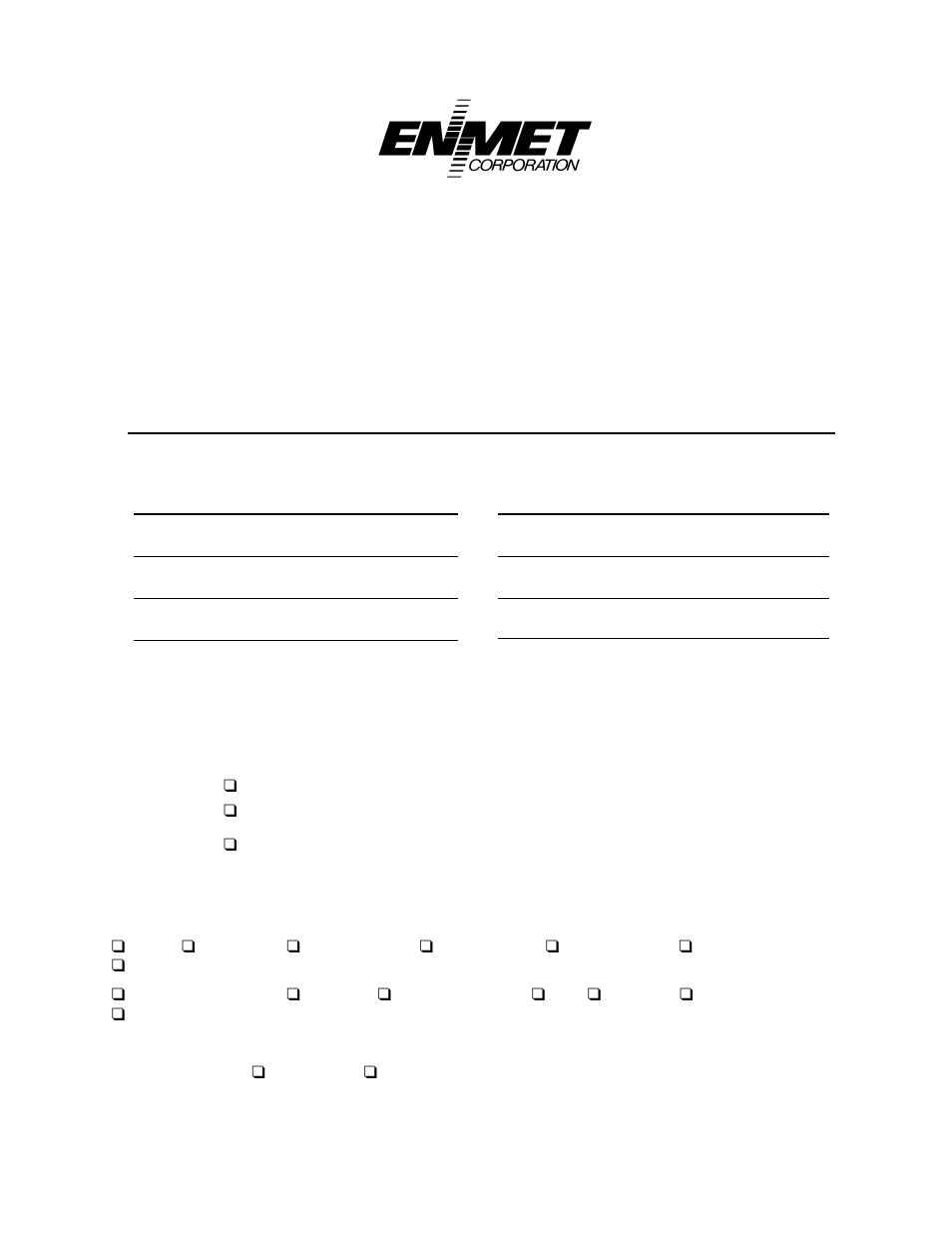 Repair return form | ENMET EX-6165 User Manual | Page 27 / 27