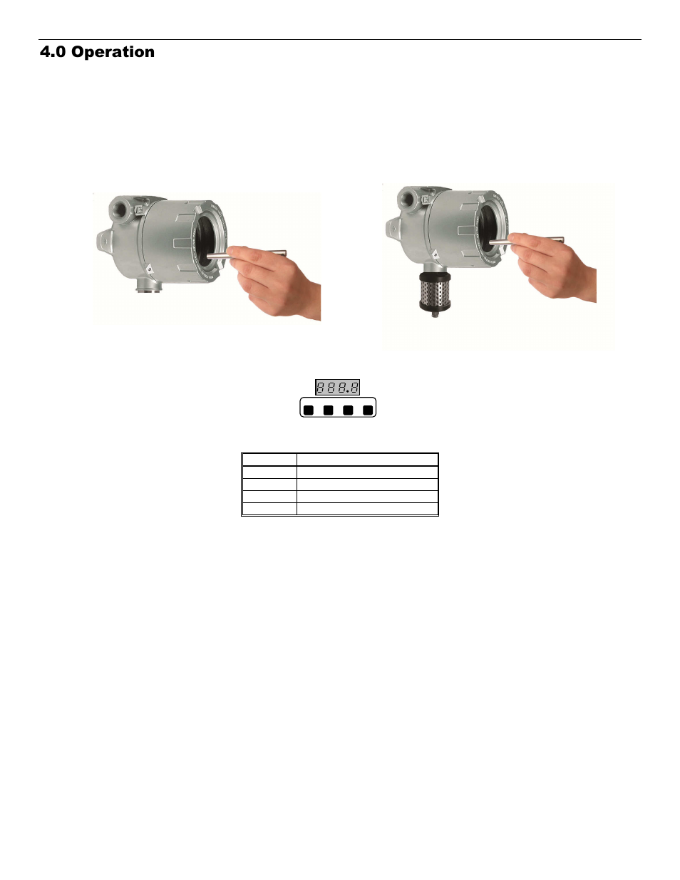 0 operation, Figure 10: operation of magnetic switches, Table 1: magnetic keypad functionality | ENMET EX-6175 User Manual | Page 11 / 30