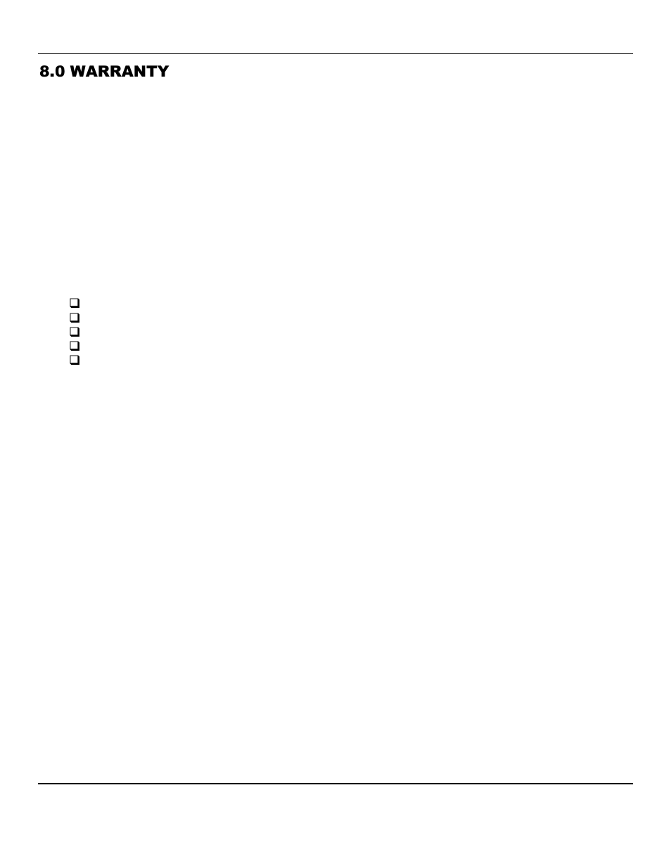0 warranty | ENMET IR-6000 User Manual | Page 9 / 11