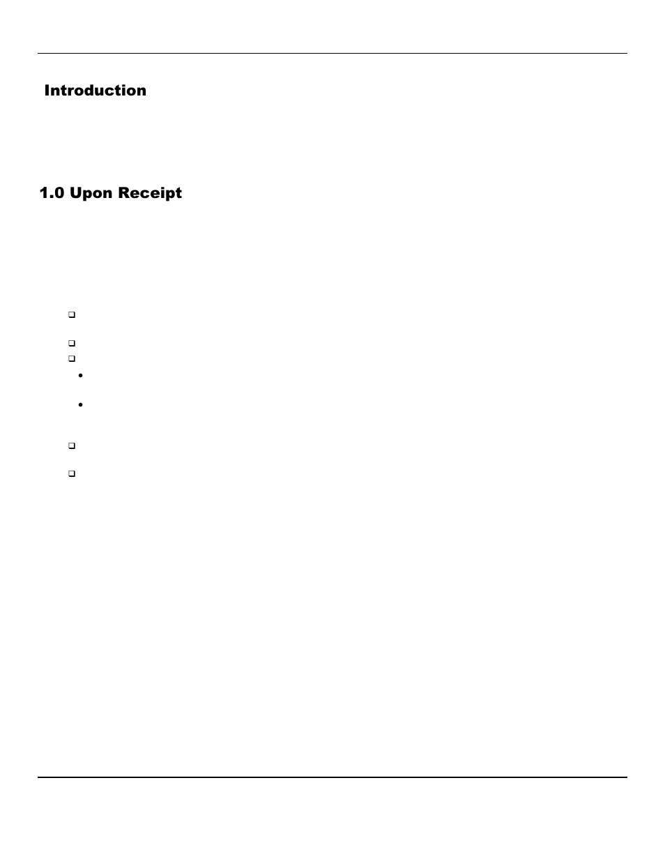Introduction, 0 upon receipt | ENMET EN Series User Manual | Page 3 / 19