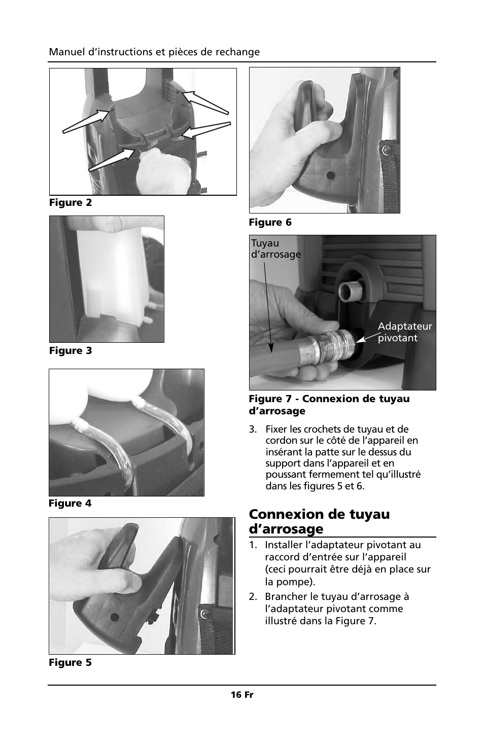 Connexion de tuyau d’arrosage | Campbell Hausfeld PW1810 User Manual | Page 16 / 48