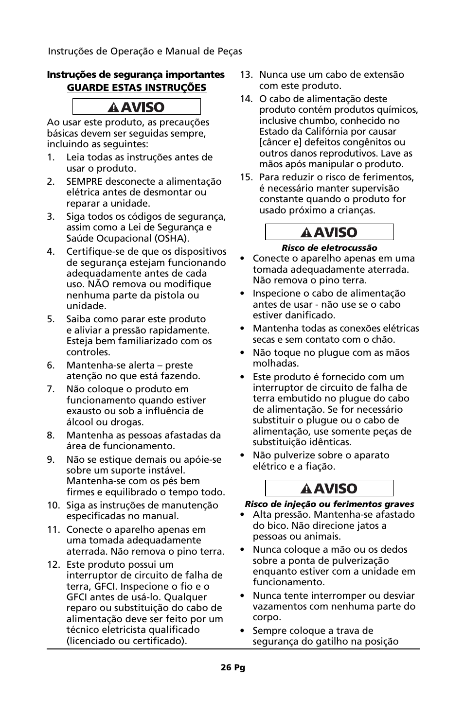 Campbell Hausfeld PW1810 User Manual | Page 26 / 48