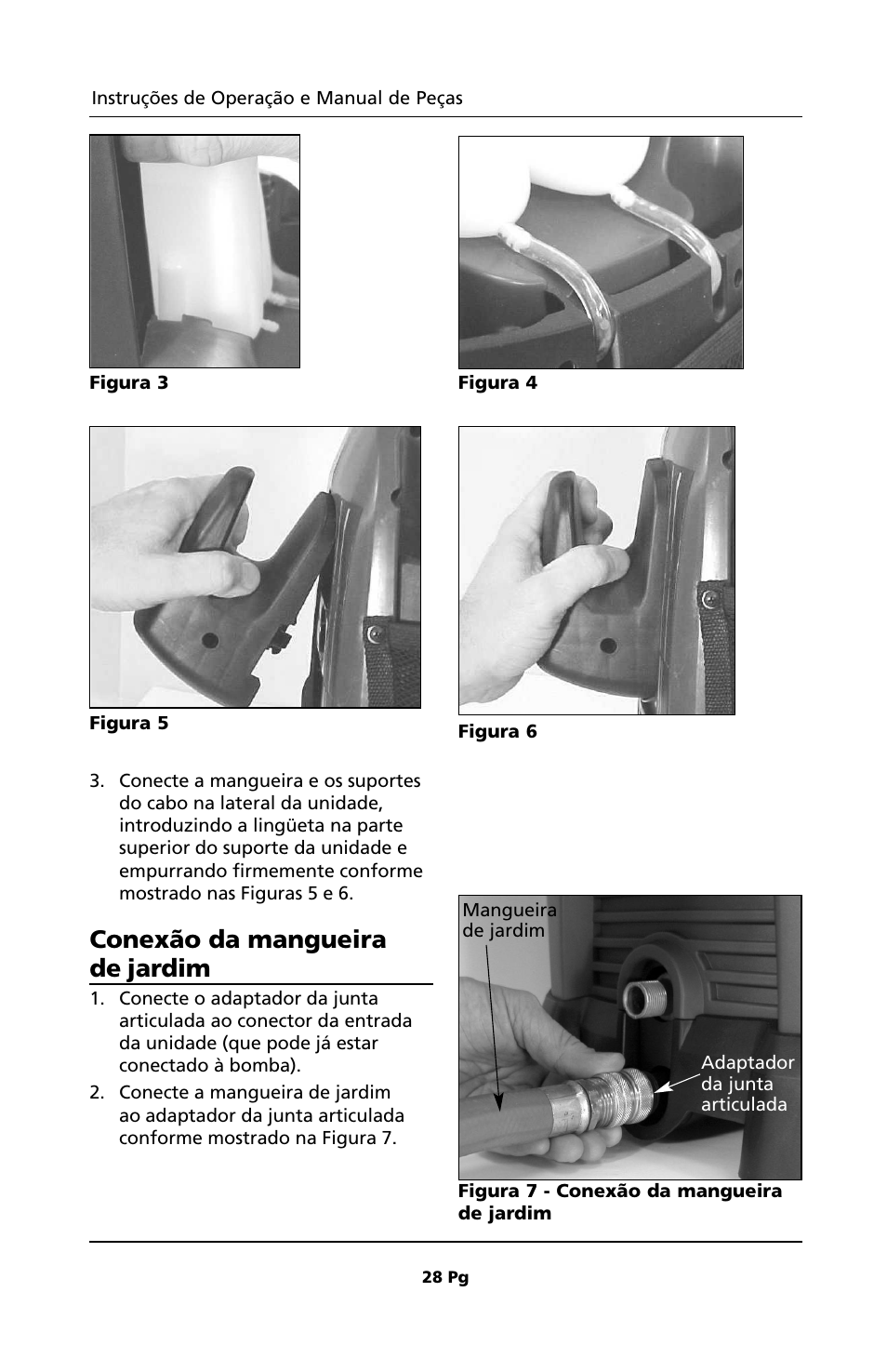 Conexão da mangueira de jardim | Campbell Hausfeld PW1810 User Manual | Page 28 / 48