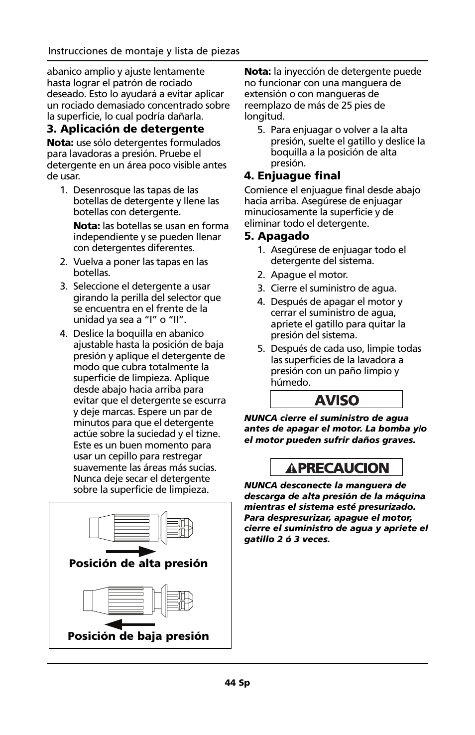 Campbell Hausfeld PW1810 User Manual | Page 44 / 48