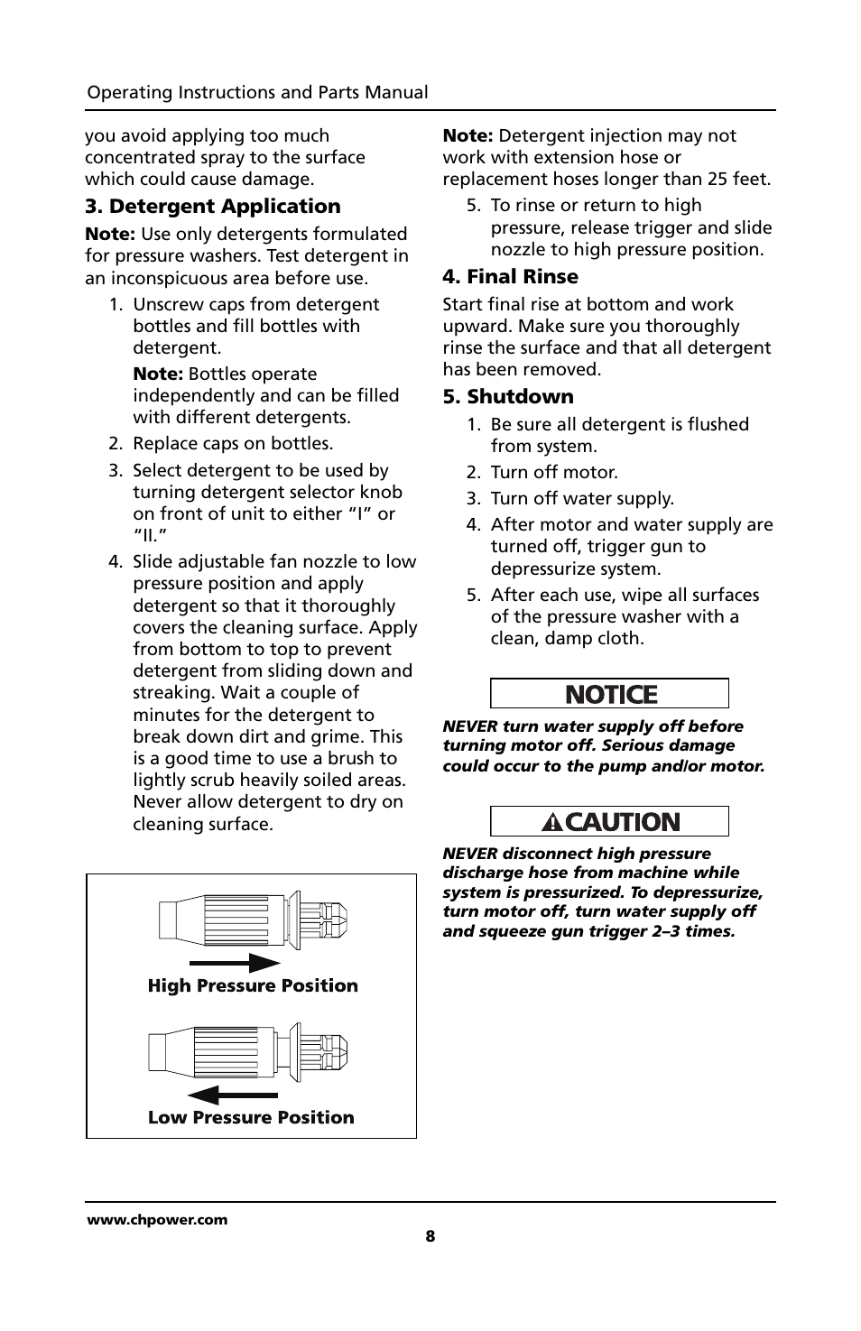 Campbell Hausfeld PW1810 User Manual | Page 8 / 48
