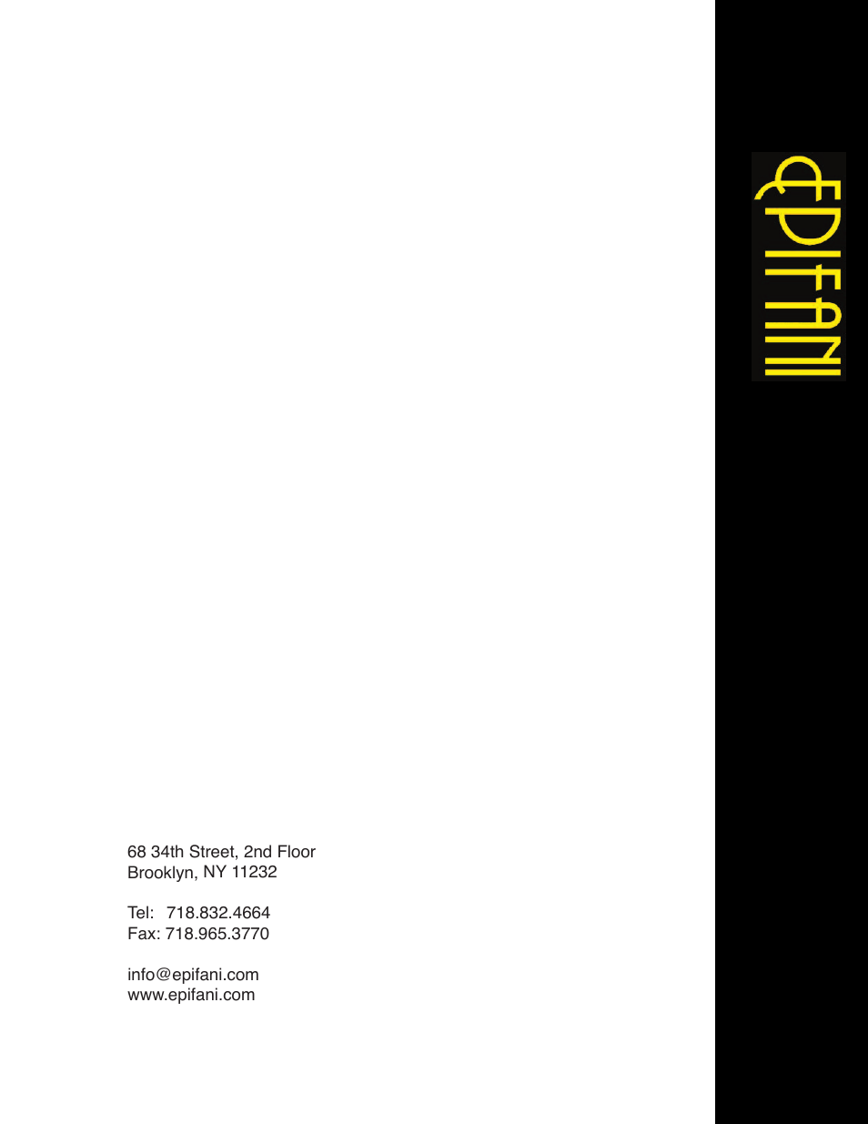Epifani PS Amplifiers and Cabinets User Manual | Page 16 / 16
