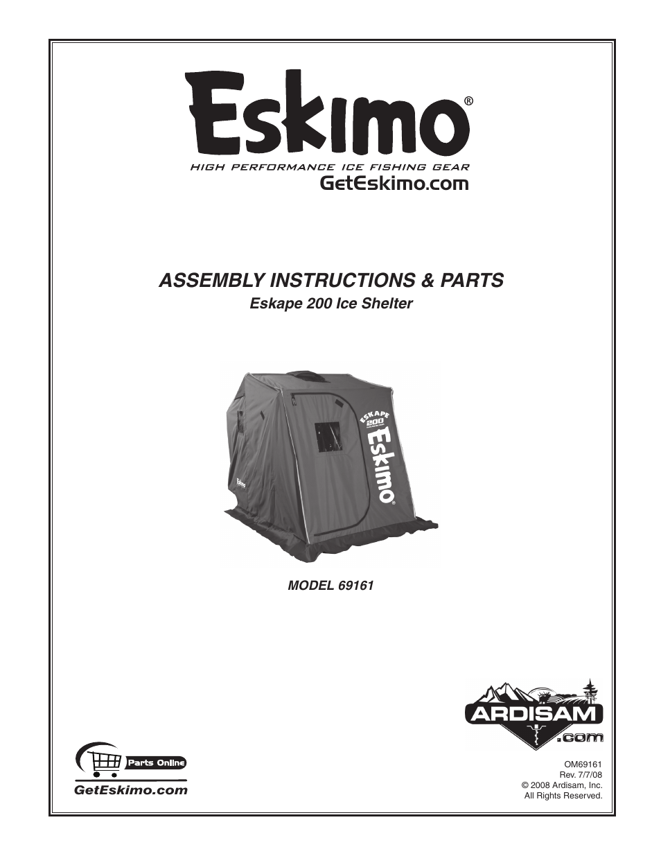 Eskimo 69161 User Manual | 16 pages