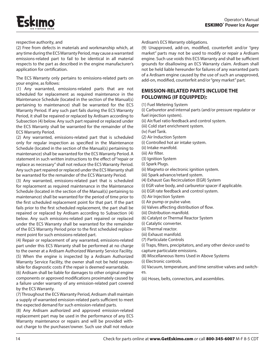 Eskimo Z71Q10 User Manual | Page 14 / 14