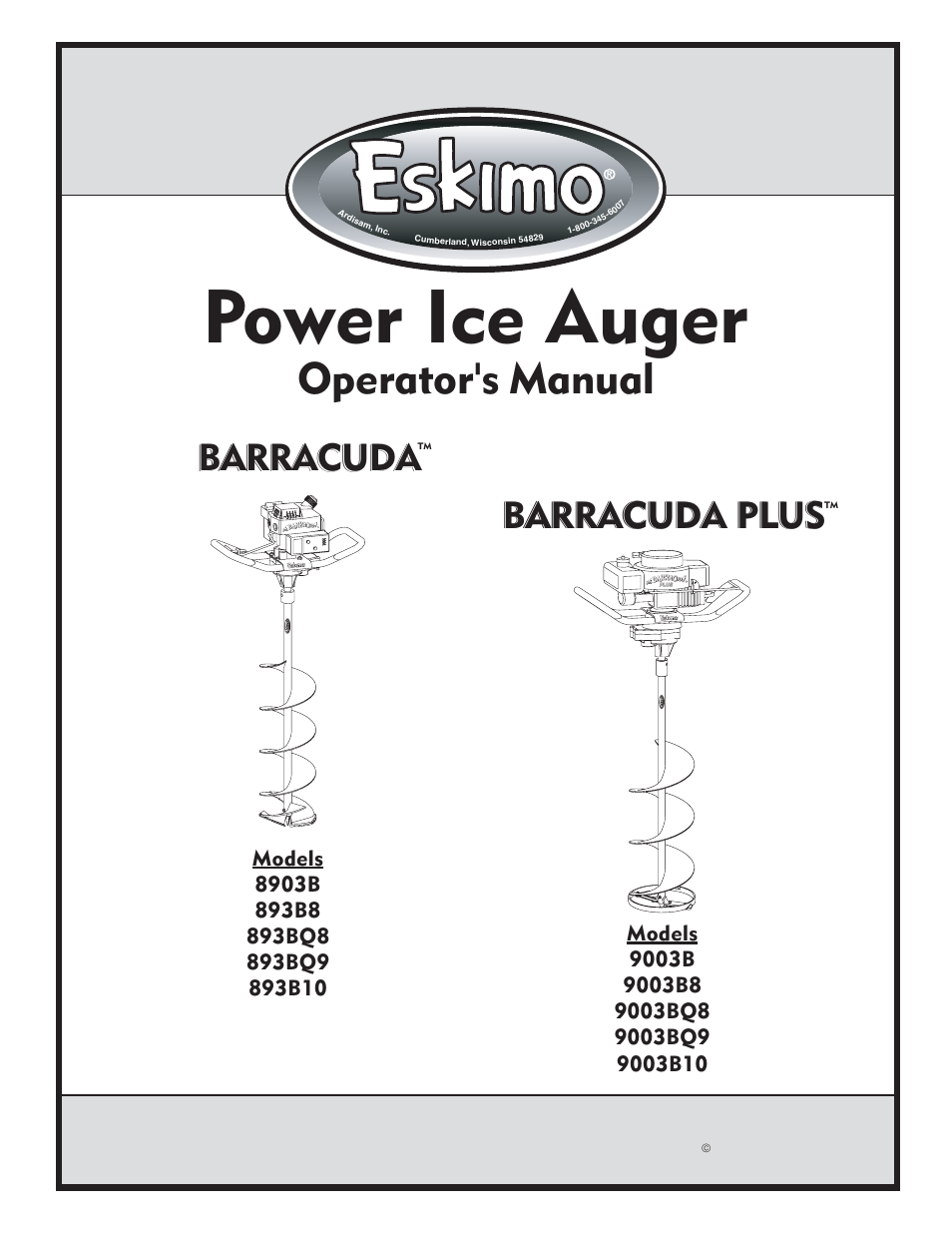Eskimo 893BQ9 User Manual | 12 pages
