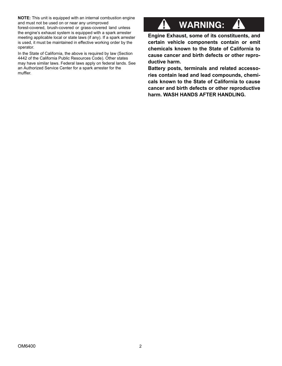 Eskimo 6400 User Manual | Page 2 / 34