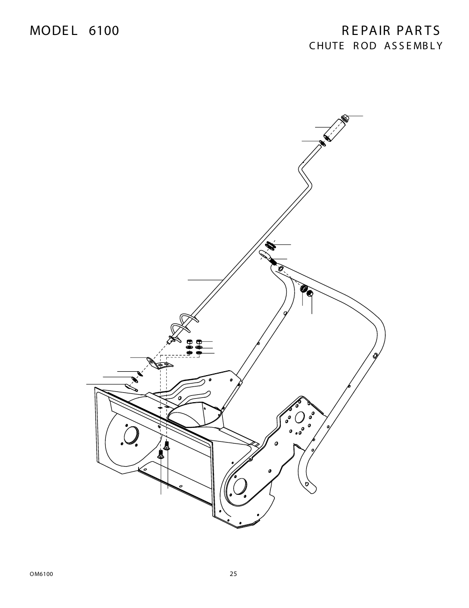 R e pa ir pa r t s, Mode l 6100 | Eskimo 6100 User Manual | Page 25 / 27