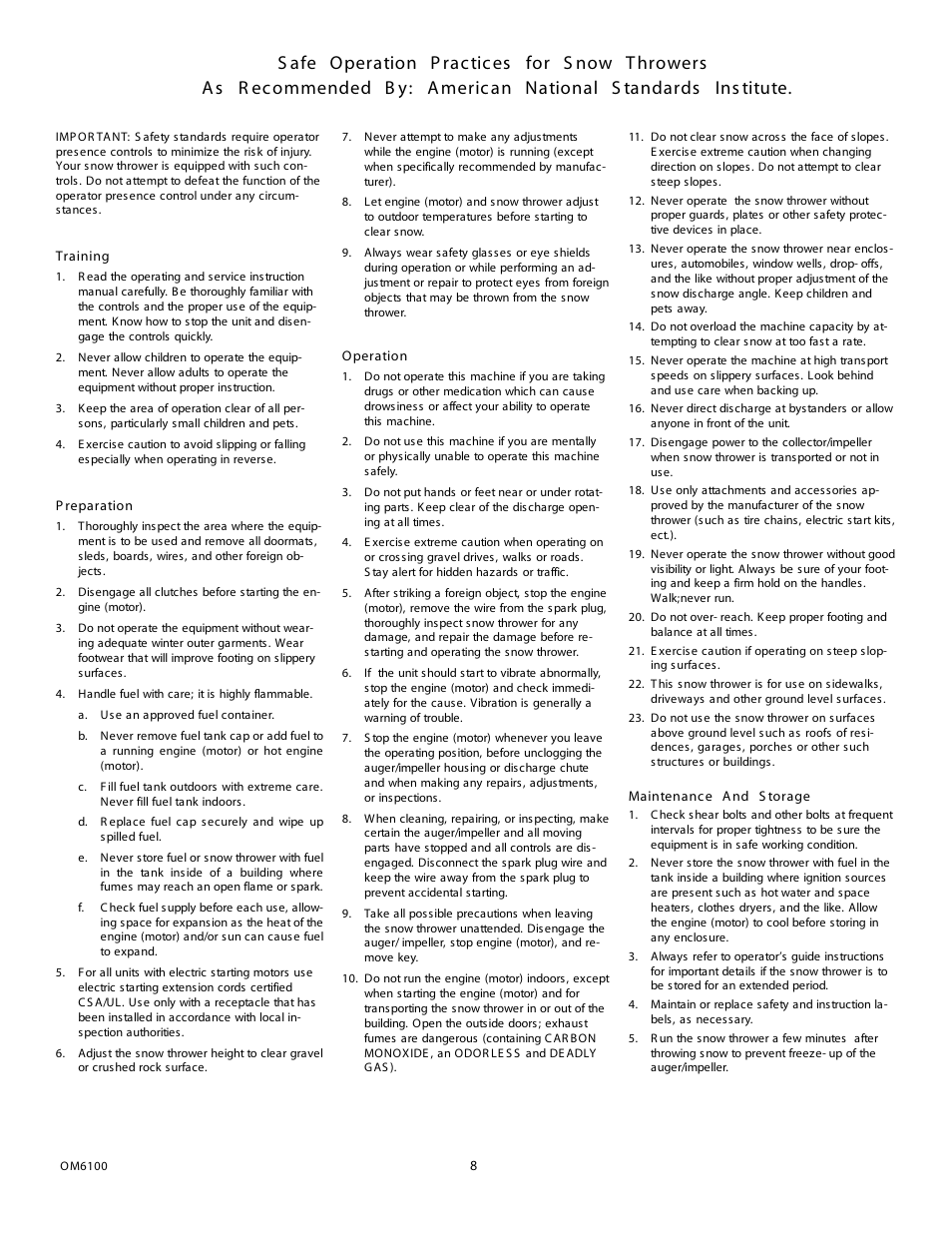 Eskimo 6100 User Manual | Page 8 / 27